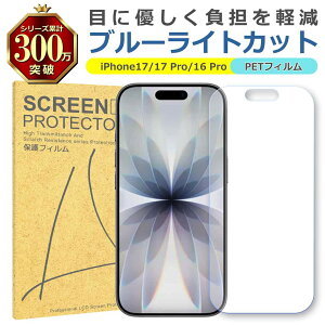 iPhone 17 17Pro 16Pro �u���[���C�g�J�b�g PET �t�B���� Apple �A�b�v�� ��� �t�� �ی� �V�[�g �V�[�� �� �L�Y ���� �w�� �h�~ ���ʕی� �Ռ��z�� �ڂɗD����
