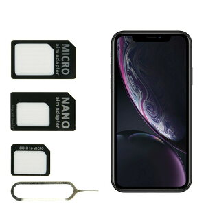 Nano SIM MicroSIM ϊA_v^ 3_Zbg For iPhone 5 4S 4 imVSIMJ[horMicroSIM MicroSIMSIMJ[h wȂ