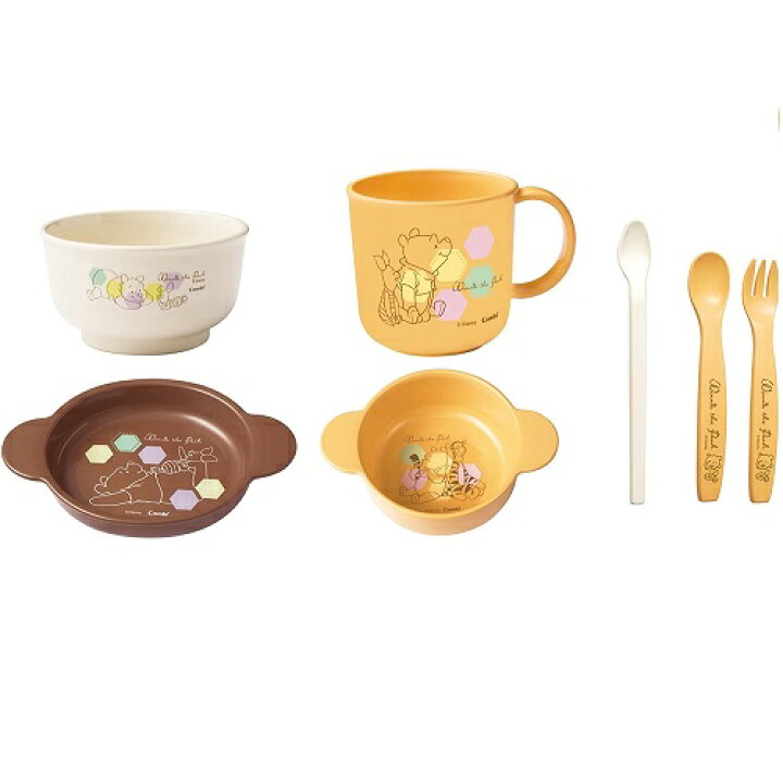 楽天市場 Combi コンビ くまのプーさん スマイル食器セット C ベビー 赤ちゃん 用品 プーさん ディズニー 離乳食 食器 セット お食い初め ハーフバースデー お祝い ギフト 送料無料 ふぁんくる