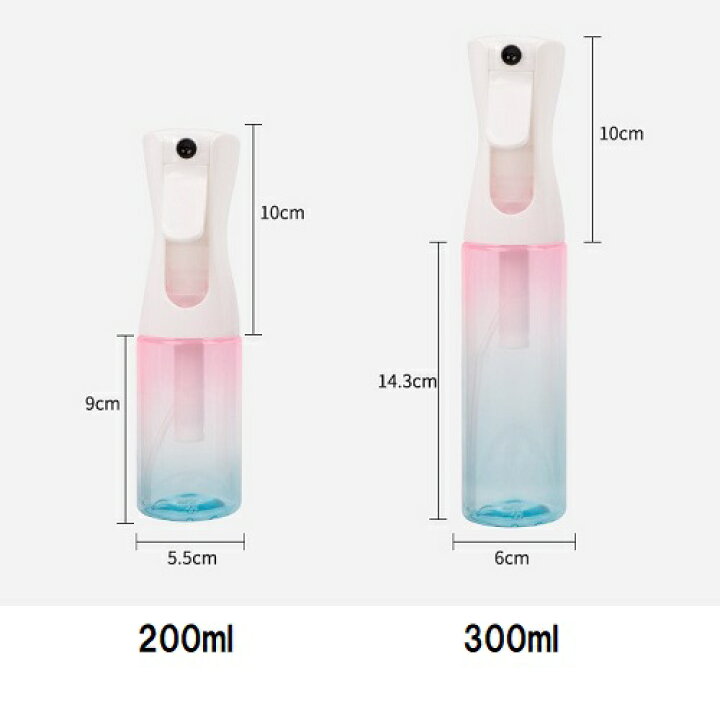 楽天市場】カラーグラデーション 空ボトル 霧吹き蓄圧式 マイクロ  