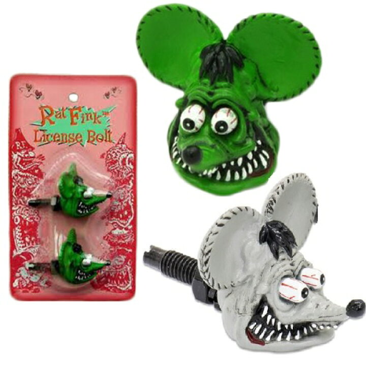 楽天市場】ラットフィンク ライセンスボルト 2個セット RatFink ヘッド 