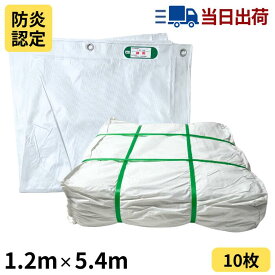 白防炎シート 1.2m×5.4m 450P 10枚入