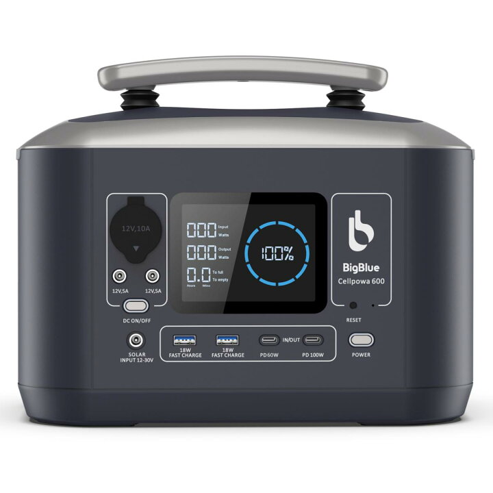 楽天市場】Bigblue リン酸鉄 ポータブル電源 Cellpowa600 537Wh 