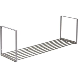 TAKUBO 伸縮パイプ棚 ステンレス TS1-90L 幅60〜90cm 奥行25cm 高さ30cm 吊戸棚 キッチン収納 木ねじ取付タイプ