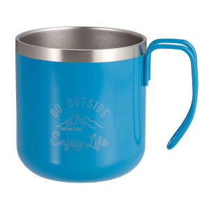 �L���v�e���X�^�b�O �����e �_�u���X�e�����X �}�O�J�b�v 300 �u���[ UE-3584 �^���d�\�� 300ml �}�O �L�����v �A�E�g�h�A �ۉ� �ۗ� CAPTAIN STAG