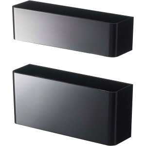 山崎実業 マグネット アンブレラスタンド 傘立て ブラック スマート 省スペース 7366