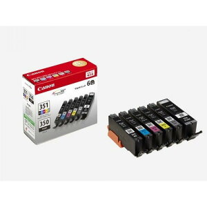 �L���m��(Canon) �C���N�J�[�g���b�W BCI351XL(BK/C/M/Y/GY)+350XL 6�F�}���`�p�b�N �F�N�₩ ������������ ������������ ���T�C�N��