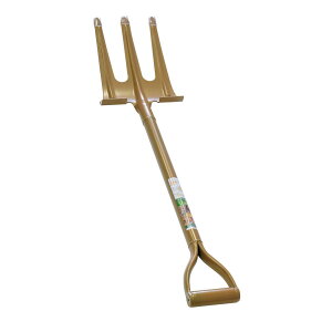 高儀 パイプ柄 土起こしフォーク 3本爪 園芸 フォーク TAKAGI