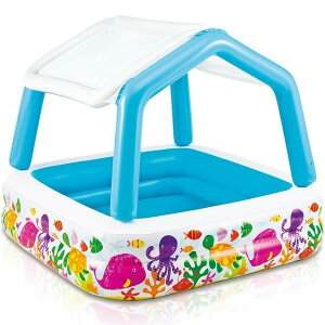 �y�݌ɗL�E���[�zINTEX(�C���e�b�N�X) �T���V�F�[�h�v�[�� 157×157×122cm 57470 �����t�� �r�j�[���v�[�� �ƒ�p�v�[�� �� �� ���V�� ����������