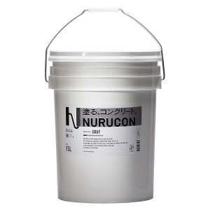 �y�݌ɗL�E���[�z �^�C�n�N NURUCON �R���N���[�g���ώd�グ�p �k���R�� 15L �O���[ �h�ʐϖ�90�`300�������[�g�� �����R���N���[�g�p���ύ�