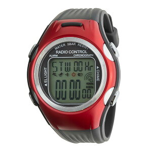 クレファー TELVA 電波デジタルウオッチ TE-D254-RD 5気圧防水