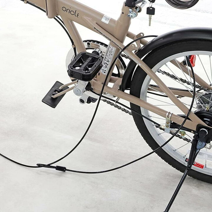 楽天市場】キャプテンスタッグ 自転車 ロック ワイヤー 延長ワイヤー 