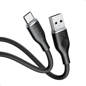 VOLTME �{���g�~�[ �[�d�P�[�u�� QC3.0�Ή� USB-A��USB-C 60W 1m �u���b�N C2121 AtoC �����[�d �V���R�� USB �P�[�u��