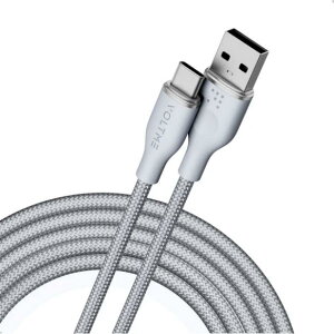VOLTME �{���g�~�[ �[�d�� QC3.0�Ή� �f�[�^�]�� �[�d USB-A��USB-C 60W 1.8m �O���[ C2157 �i�C���� �ϋv�҂ݍ��� AtoC