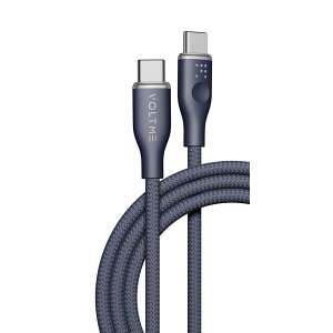 VOLTME �{���g�~�[ �[�d�P�[�u�� PD�Ή� 3A�E60W ���ϋv�҂ݍ��� �i�C�����P�[�u�� USB-C��USB-C 1.8m �u���[ C2163