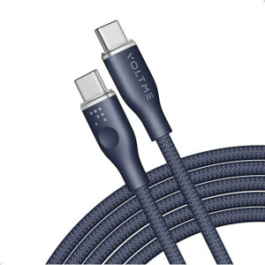 VOLTME �{���g�~�[ �[�d�P�[�u�� �^�C�vC PD�Ή� 1.8m �u���[ 5A�E100W �f�[�^�]�� �}���[�d USB-C��USB-C C2171 ���ϋv�҂ݍ��� �i�C����