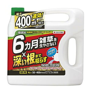 住友化学園芸 草退治メガロングシャワー 4L 除草剤 液剤 非農耕地用 緑地管理用 シャワータイプ 駐車場 道路