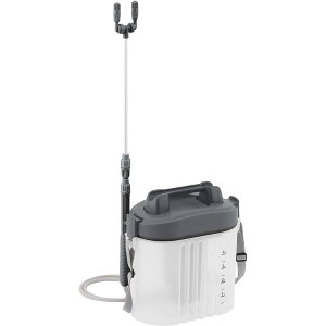 アイリスオーヤマ 噴霧器 電池式 タンク容量4L ツインノズル 除草 IR-4W ダークグレー 園芸 水やり 除草 害虫駆除 消毒