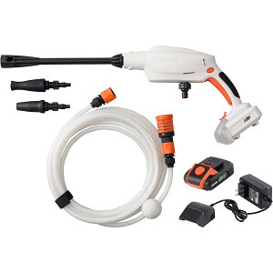 【在庫有・即納】 【送料無料】工進(KOSHIN) 18V 2.0Ah 充電式 洗浄機 ガンタイプ SJC-1820 バッテリー・充電器付 コードレス ショートガン 軽量