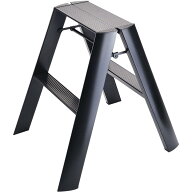 【在庫有・即納】長谷川工業 アルミ合金 踏み台 ルカーノ ツーステップ ブラック 2段 56cm ML2.0-2(BK) h…
