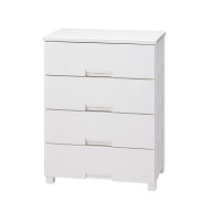 【在庫有・即納】天馬 フィッツチェスト 6504 完成品チェスト 4段 ホワイト(幅65×奥行41×高さ85cm)