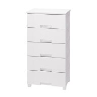 【在庫有・即納】天馬 フィッツチェスト 5505 完成品チェスト 5段 ホワイト (幅55×奥行41×高さ105cm)