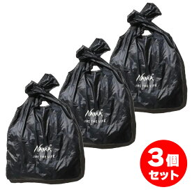 【在庫有】【まとめ買い 3個セット】NANGA ナンガ ポケッタブル エコバッグ (LIVE THE LIFE) BLK NA2441-3A102008000 超軽量 コンパクト バッグ