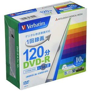 �O�H�P�~�J�����f�B�A Verbatim 1��^��pDVD-R(CPRM) VHR12JP10V1 (�Ж�1�w/1-16�{��/10��)