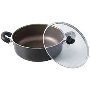 ベストコ IH対応 大きくて洗いやすい 大型鍋 32cm ND-8224 ガラス蓋付き オール熱源対応 キャセロール 両手鍋