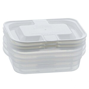 抗菌・抗ウイルス 洗いやすいレンジ容器 蒸気弁付き 150ml 3個組 ホワイト ベストコ