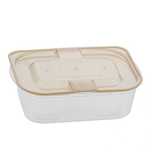 抗菌・抗ウイルス 洗いやすいレンジ容器 蒸気弁付き 900ml クリアブラウン ベストコ