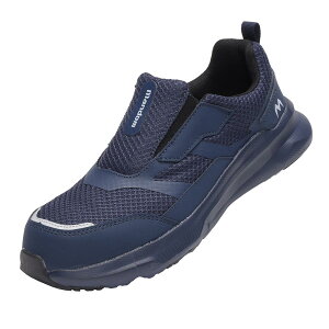 マルゴ 丸五 マンダムLight EZ ネイビー 23cm #790 作業靴 ワークシューズ 安全靴 幅広 樹脂先芯 4E相当