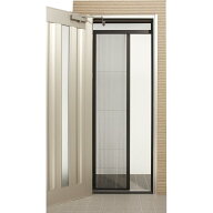 SEIKI セイキ アコーディオン網戸 ドアーモ DRM-177 高さ177～220cm 幅62～92cm 玄関網戸 ドア網戸 DIY …