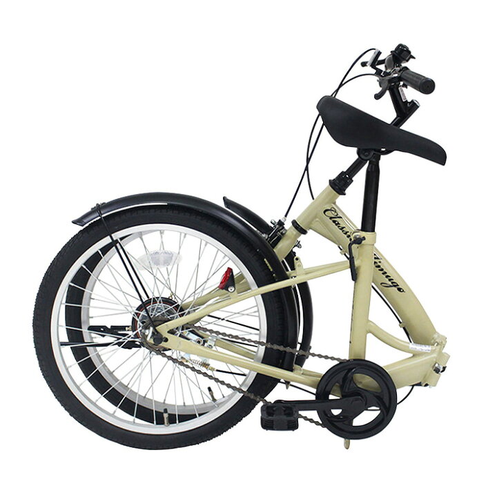 楽天市場】【 防犯登録付き / 即乗りOK 】 20インチ折りたたみ自転車 