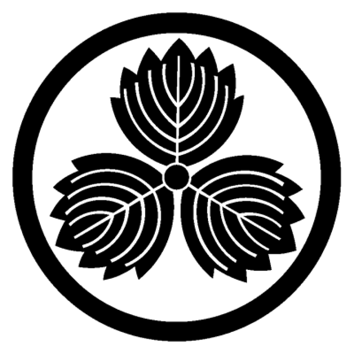 楽天市場】家紋ステッカー 072 中輪に鬼三つ柏 13cmサイズ