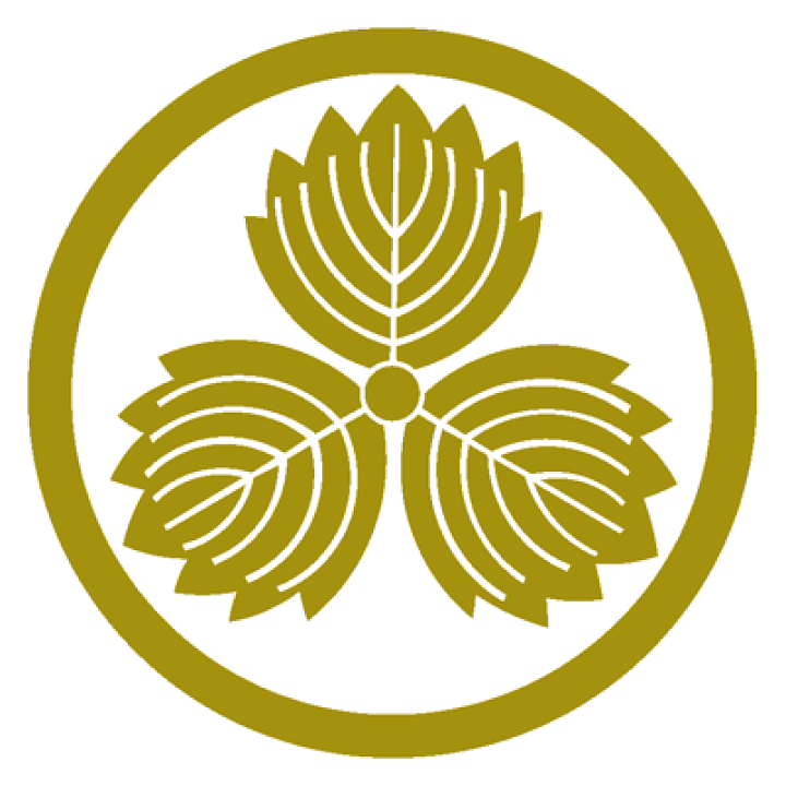 楽天市場】家紋ステッカー 072 中輪に鬼三つ柏 13cmサイズ