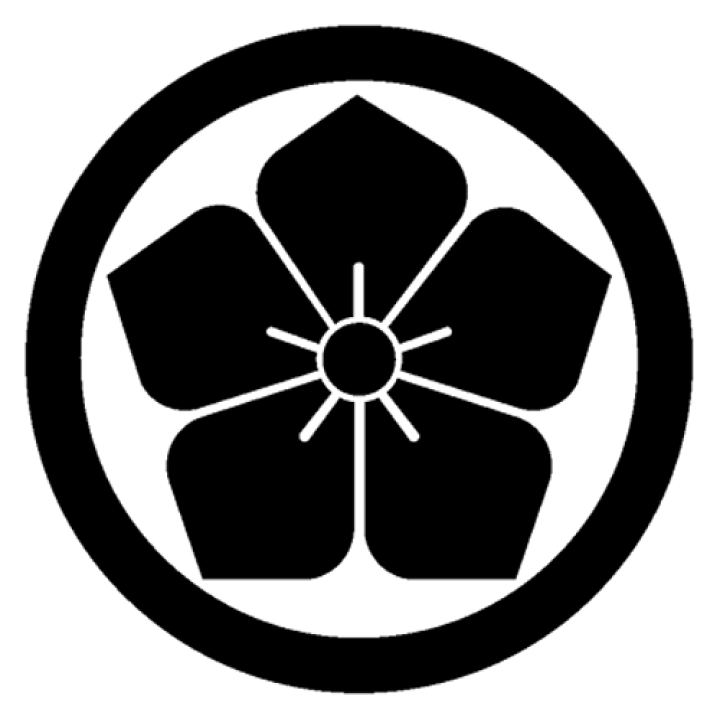 楽天市場】家紋ステッカー 101 丸に桔梗 13cmサイズ : ファンタジー