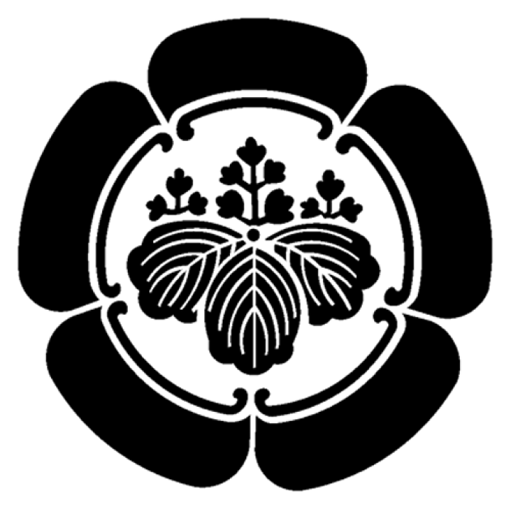 楽天市場】家紋ステッカー 112 五瓜に五三桐 20cmサイズ