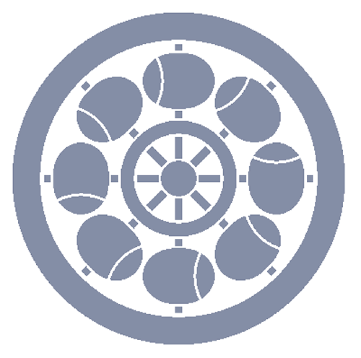 楽天市場】家紋 ステッカー 「丸に八つ槌車」 20cmサイズ 家紋番号