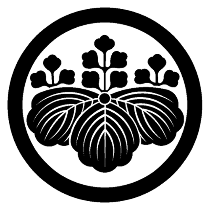 楽天市場】家紋ステッカー 090 丸に五三の桐 13cmサイズ