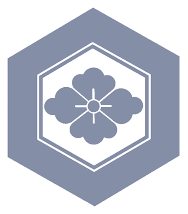 楽天市場】家紋ステッカー 097 亀甲花菱 20cmサイズ : ファンタジー