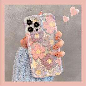 全機種対応iphone15ケース iphoneカバー スマホケース スマホカバー スマートフォンケース iPhone12 iPhone13 iPhone11 iPhoneXR iPhoneXS iPhoneX MaxPro Max case アイフォン14ケース 韓国 携帯カバーカラフル フラワー 油絵 レトロ 立体的なお花 かわいい iphone14PRO MAX