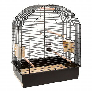 大型鳥用 鳥かご ケージ グレタ ブラック Greta Black フルセット オカメインコ セキセイインコ イタリアferplast社製