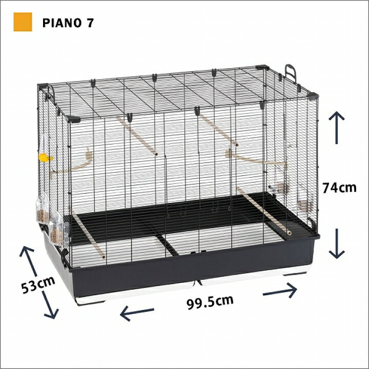 楽天市場】鳥かご ピアノ 7 Piano 7 鳥籠 ゲージ フルセット カナリア 