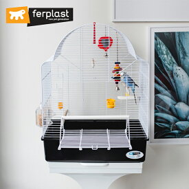 鳥かご イビザ オープン ホワイト Ibiza Open 鳥籠 ケージ フルセット カナリア セキセイインコ 小型鳥用　かご　バード イタリアferplast社製