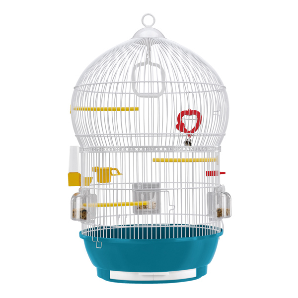 送料無料 イタリアferplast社製 鳥かご バリ 【SALE／91%OFF】 ホワイト 最初の Bali Gold 小型鳥用 ゲージ フルセット カナリア 鳥籠 セキセイインコ