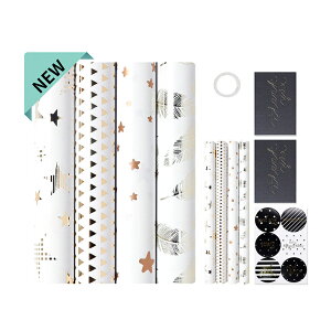 4スタイル/4枚入包装紙 和風ラッピング ラッピングペーパー 43×300cm 和紙 和風柄 クラフト紙 DIY 包装用 プレゼント