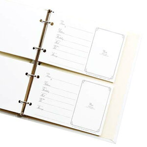 「追加用芳名カード(レフィル)」芳名チェキ用カード(10枚)穴ありタイプ(バインダータイプ芳名帳用)