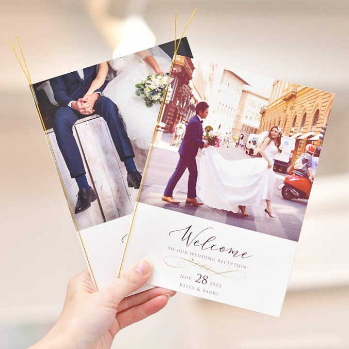 楽天市場 写真で魅せるプロフィールブック 席次表付 Melinda メリンダ 結婚式 結婚式ウェディングギフトファルベ