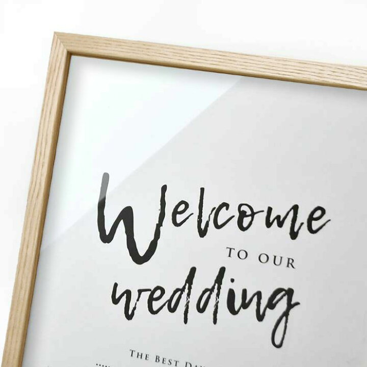 楽天市場 ウェルカムボード シンプルウェルカムボード ミニマルデザイン C 結婚式 パーティー 家族婚 少人数婚 なし婚 結婚式ウェディングギフトファルベ